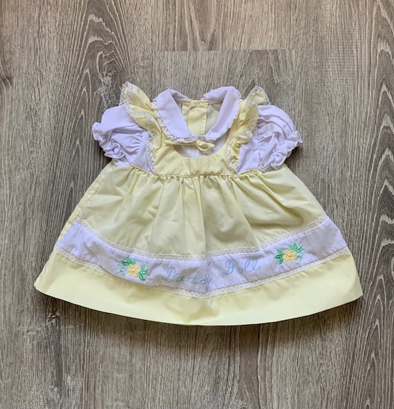 1980s Baby Girls Baby Doll Dress . Vintage 70s 80… - image 1