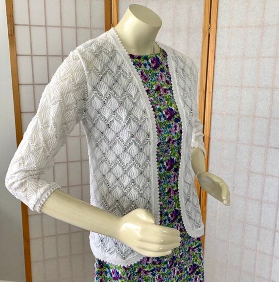 ETEREAL 60s LAYERED SHAWL CARDIGAN - MEDIUM
