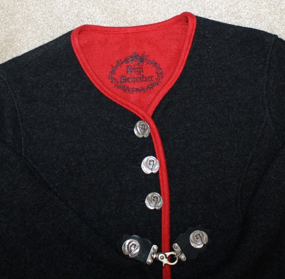 Sigi Scheiber AUSTRIAN Boiled Wool Cropped Jacket . V… - Gem