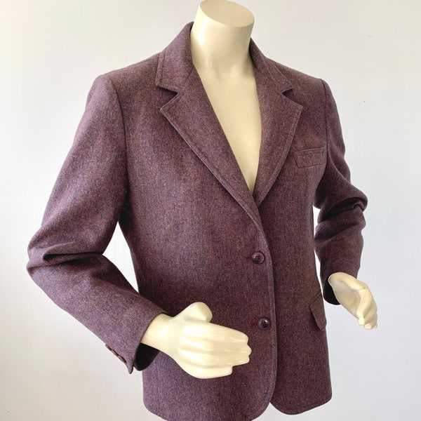 Vintage 90s Wool Riding Jacket M-L