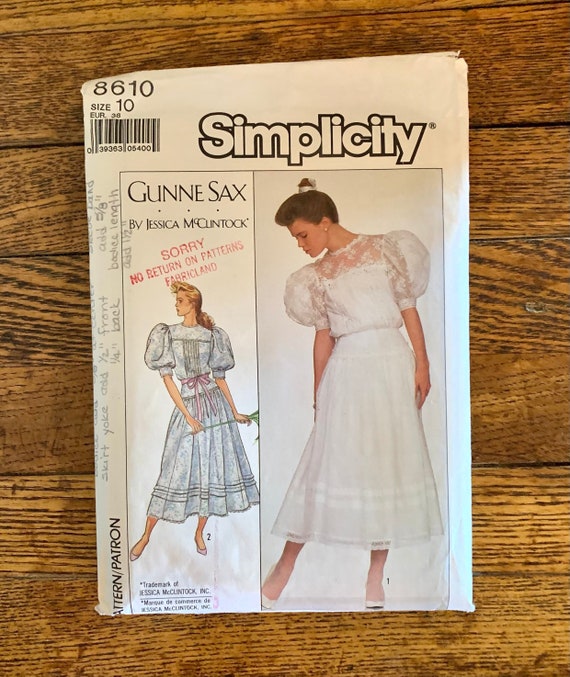 GUNNE SAXbyJESSICA McCLINTOCK ヴィンテージ Vintage 80s Gunne Sax Jessica McClintock Drop waist Dress Sz
