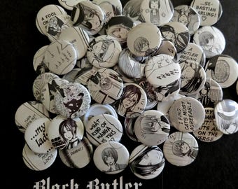 Mystery Manga Pins Packs of 5 -- Black Butler