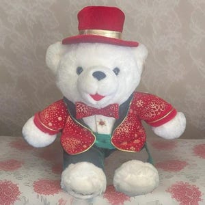 Christmas Vintage Y2K Plush Teddy Bear Snowflake Friends Teddy Holiday 2003 New With Tags