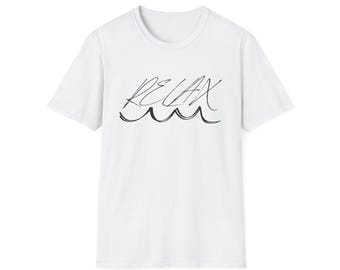 Relax softstyle-T-shirt, dames-T-shirt, casual loungeshirt, comfortabele unisex top, T-shirt weekendvibes, chill-outfit essentieel