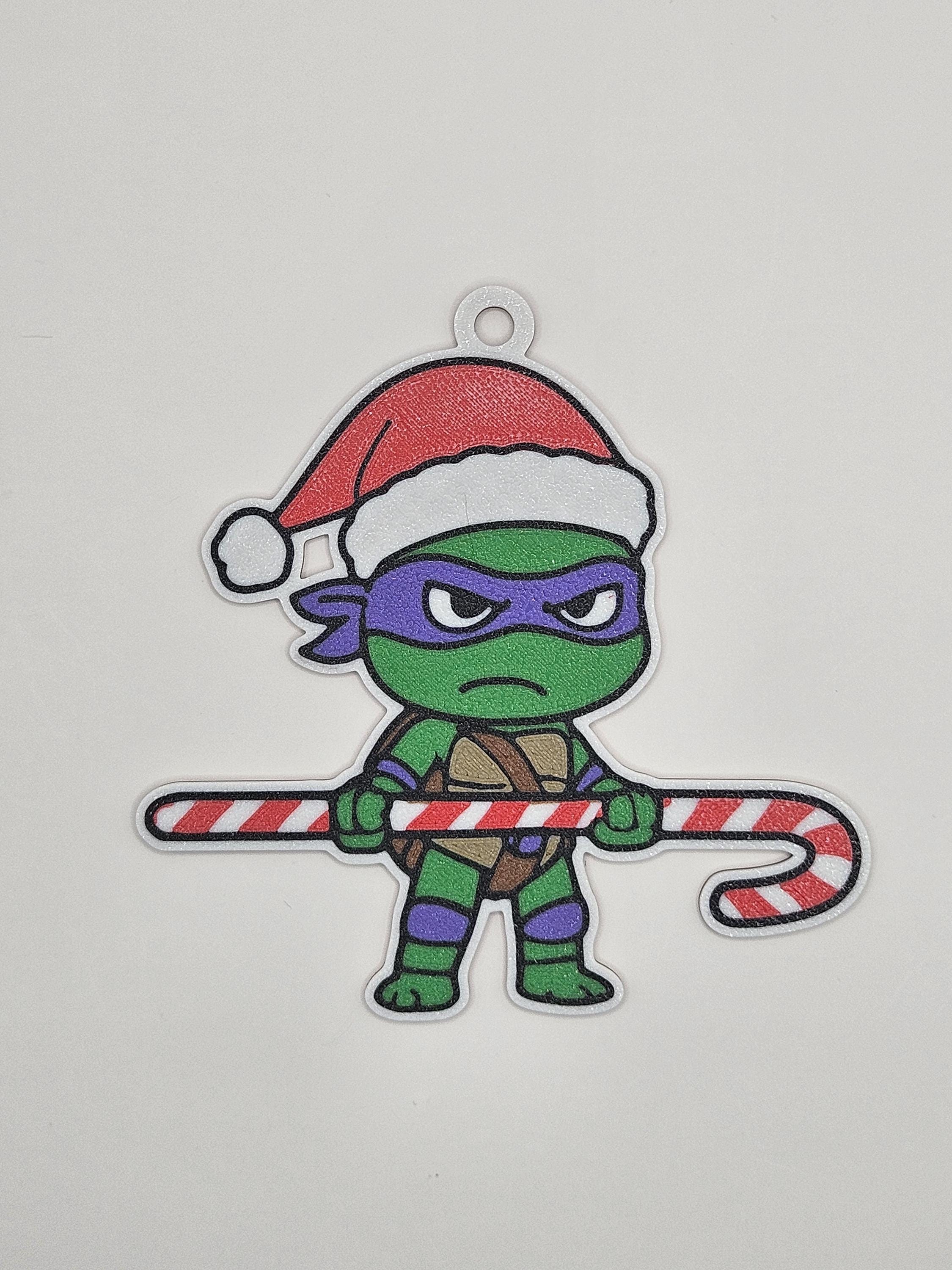 TMNT Christmas Ornament | 3D Printed Anime Tree Decor || Ninja Turtles ...