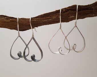 Floating Heart Earrings