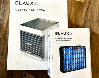 Blaux Portable Desktop AC – Mini Air Cooler with 3-Speed Fan