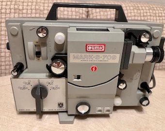 Vintage Eumig Mark S 709 Movie Projector Dual 8mm Super 8 Sound - Original Box