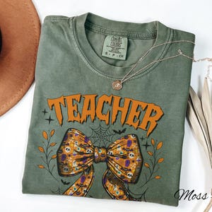 Comfort Colors Halloween Teacher Shirt, Teacher Shirts, Halloween Gift for Teacher, Spooky Teacher Shirt, Halloween Shirt for Teacher
