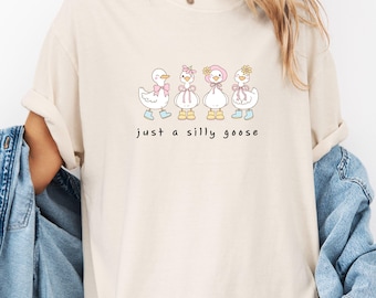 Comfort Colors Silly Goose Shirt, Trendy Graphic Tee