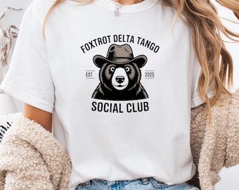 Camiseta Foxtrot Delta Tango Bear Social Club