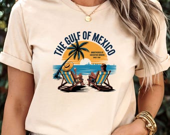 Gulf of Mexico Beach T-Shirt, Tropical Vacation Tee