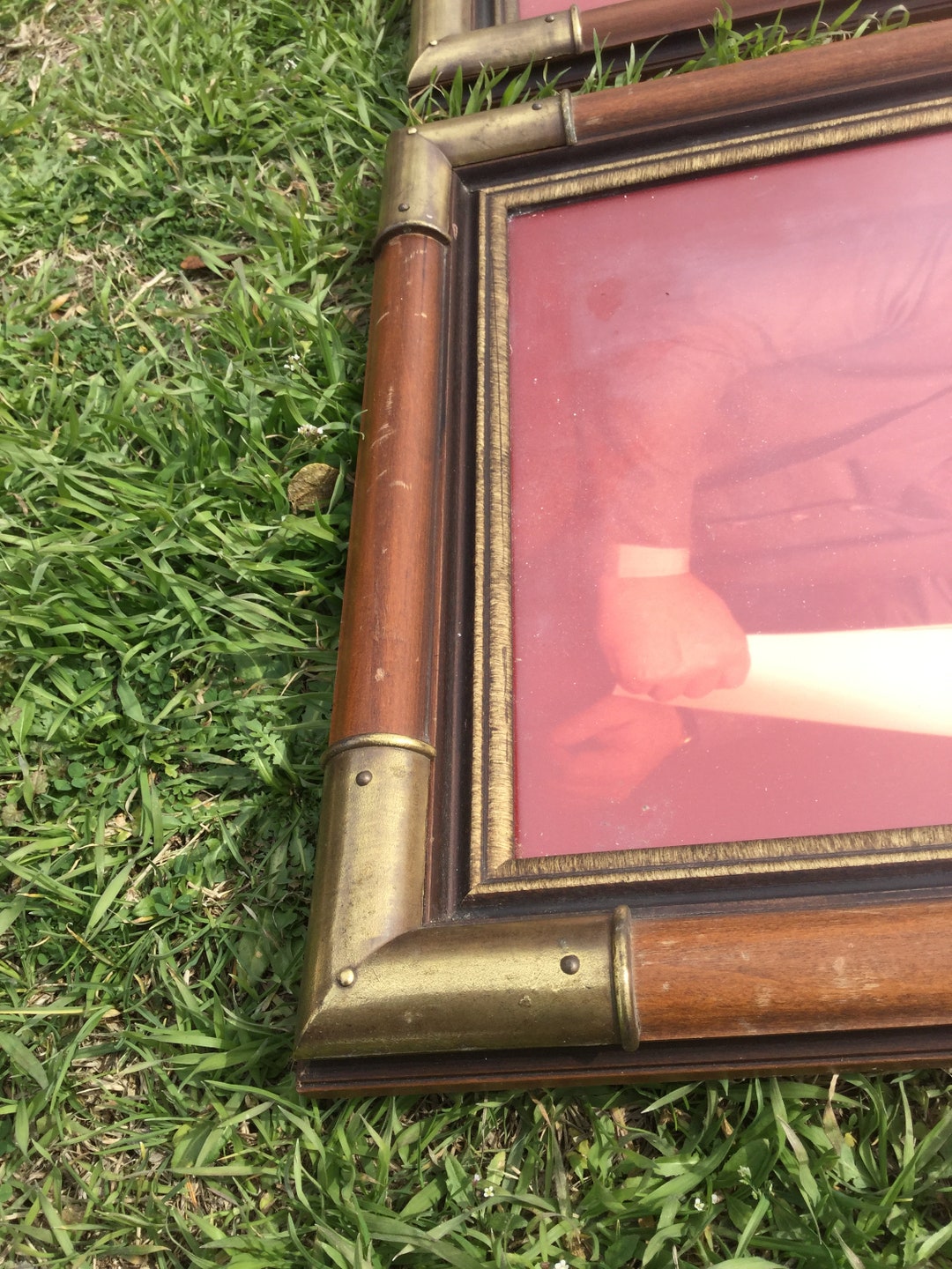 Brass and Wood Frames / Vintage Frames / 1980s Frames / 80s Frames / 11