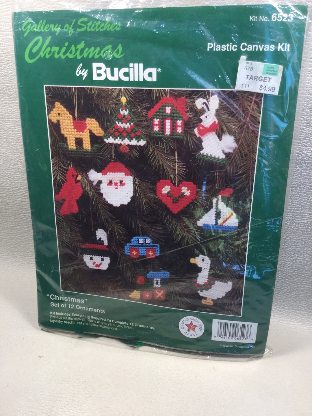 Vintage Craft Ornament Kit / Gallery of Stitches / Bucilla Etsy