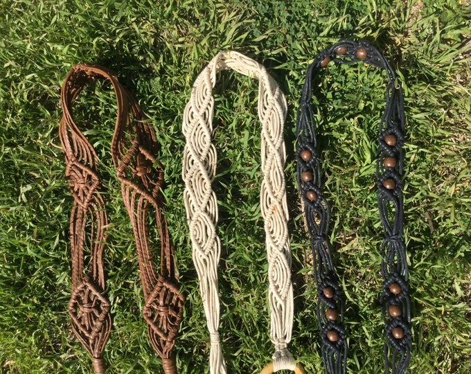 Vintage Macrame Belt / Macrame Belt / Boho / Boho Macrame Belt / Cording Macrame Belt / 70s