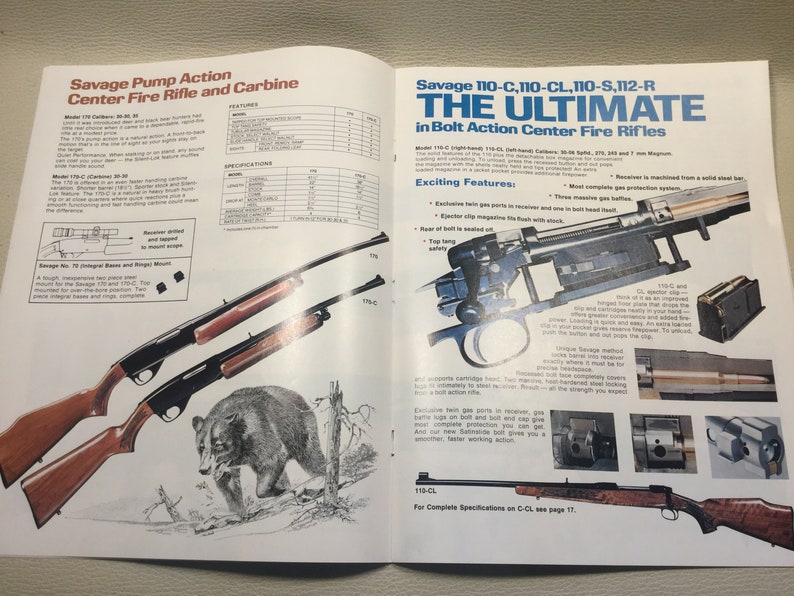 Savage Arms 1979 Catalog / Savage Arms Catalog / Vintage - Etsy