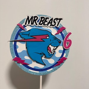 Personalized Famous Youtuber Beast  Birthday Cake Topper | Custom Name, Age | Please Read Description