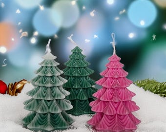 Christmas Decor Tree Candle Custom Scent Candle For Housewarming Gift Candle Gift For Her Candle For Christmas Gift For Party Favor