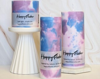 Aquarius Zodiac Candle: Handcrafted Beeswax Pillar - Astrology Gift