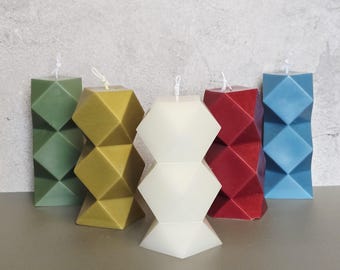 Minimalist Home Decor For Living Room Bedroom Customized Candle For Gift Housewarming Gift For Friend Diamond Candle for Wedding Party Favor