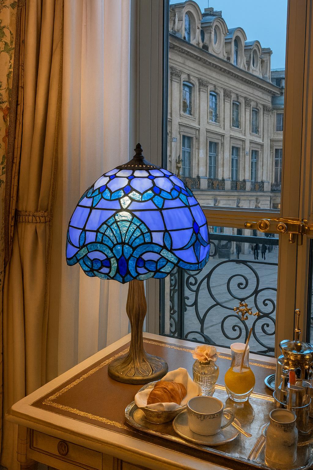 Antique Blue Glass Shade - Etsy