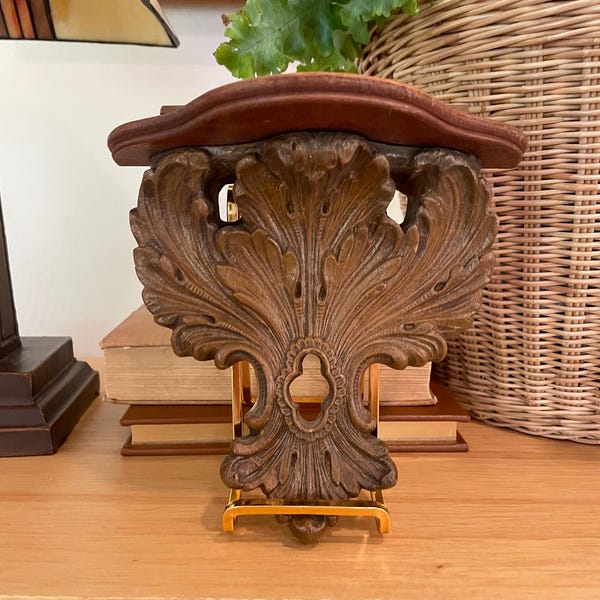 Kleines Wandregal, Akanthusblätter, Siraco Holz, Siracuse Ordamental Company