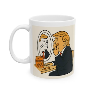 Funny Cartoon Character Ceramic Mug, Humor Gift, Office Mug, Tea Lovers Gift, Unique Drinkware, Kitchen Decor