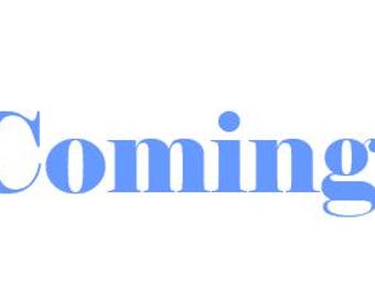 Puede incluir: Texto azul sobre fondo blanco que dice "Shop Coming Soon!"