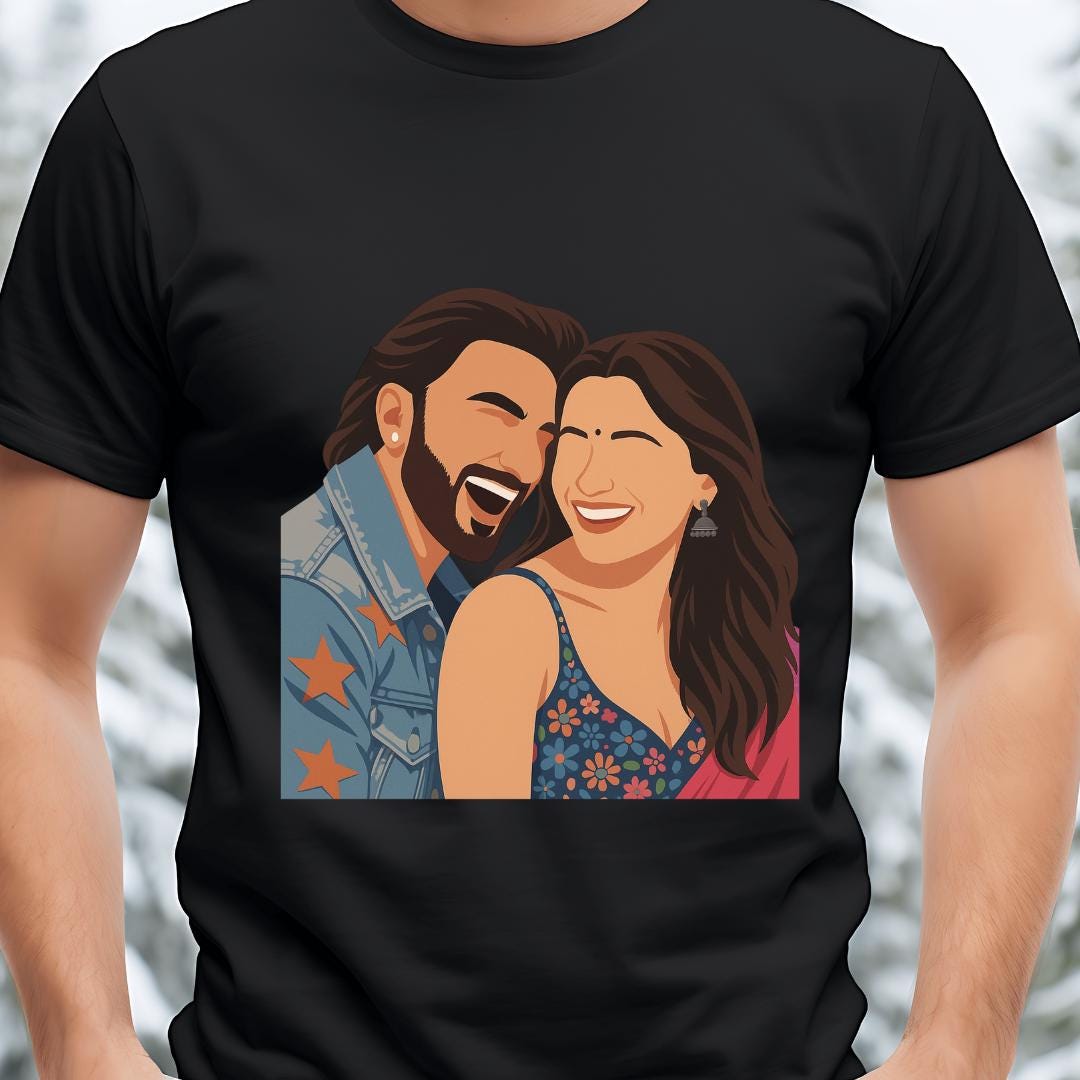 Rocky Aur Rani T-shirt | Bollywood Vector Tee | Karan Johar Desi ...