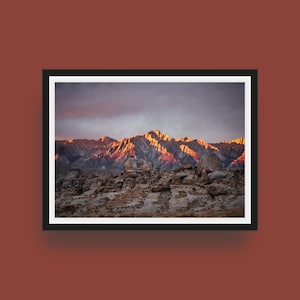 Lone Pine Peak at Sunrise Fine Art Print – Sierra Mountains, California Landscape Photography