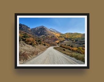 Last Dollar Road Colorado Fine Art Print – Autumn Landscape, Cabin Decor, Vintage Scenic Drive Photography