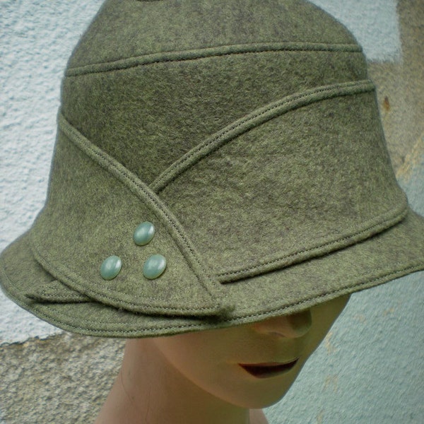 Sage Green Femme Fedora by Zazu and Violets hats