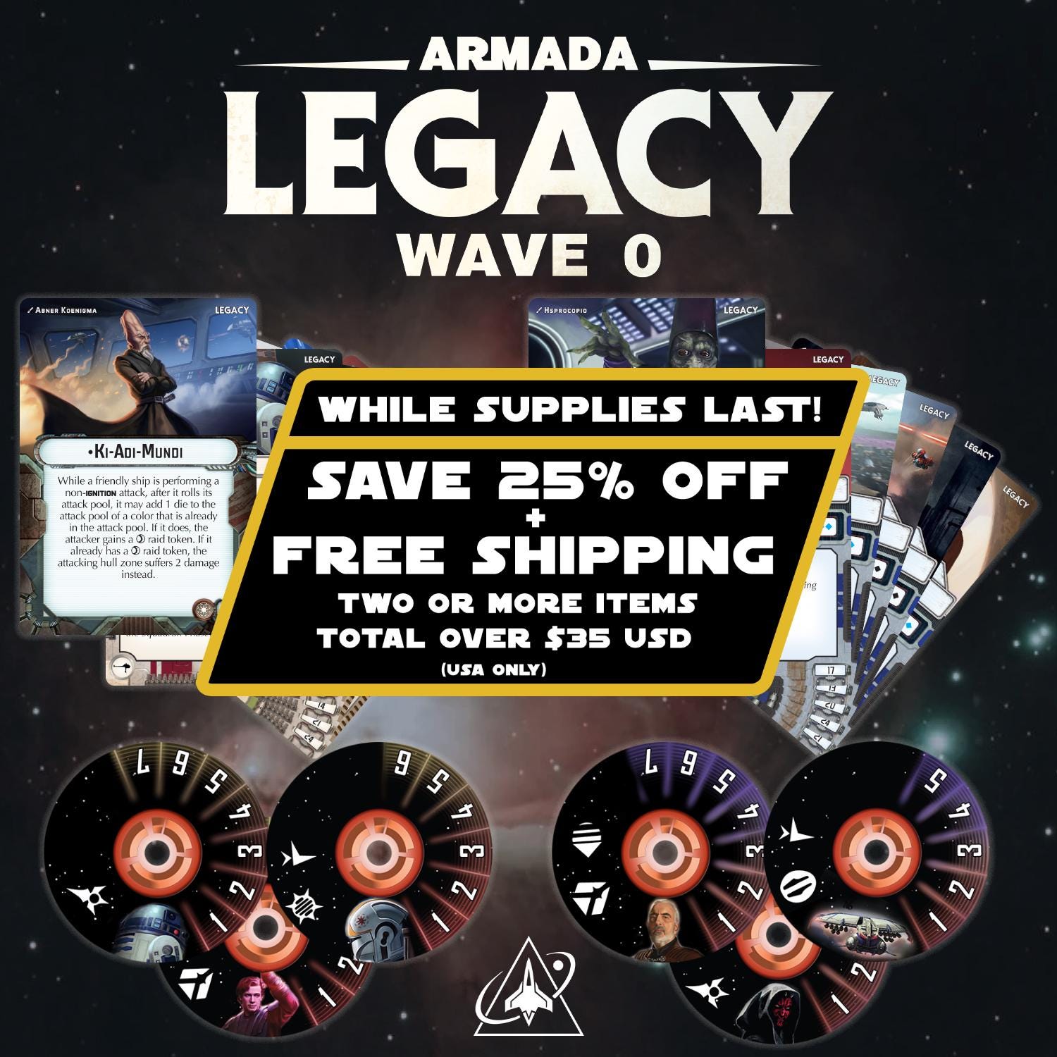 Armada Legacy - Wave 0 Expansion - Cards and Disks (compatible