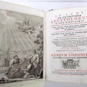 2 antique vellum books in latin image 3