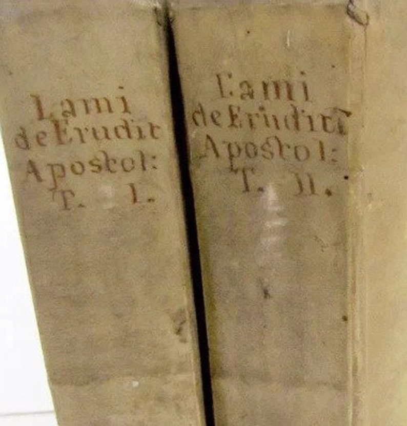 2 antique vellum books in latin image 4
