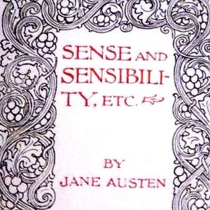 SALE   JANE AUSTEN 1907 copy of sense and sensibility and  emma by Jane Austen, Leather cover,guilt