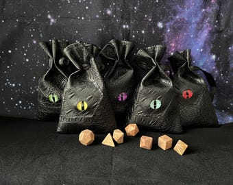 DND Handbag| Dragon Eye Dice Bag| Synthetic Leather Bag| Hand-made Wrapping Gift