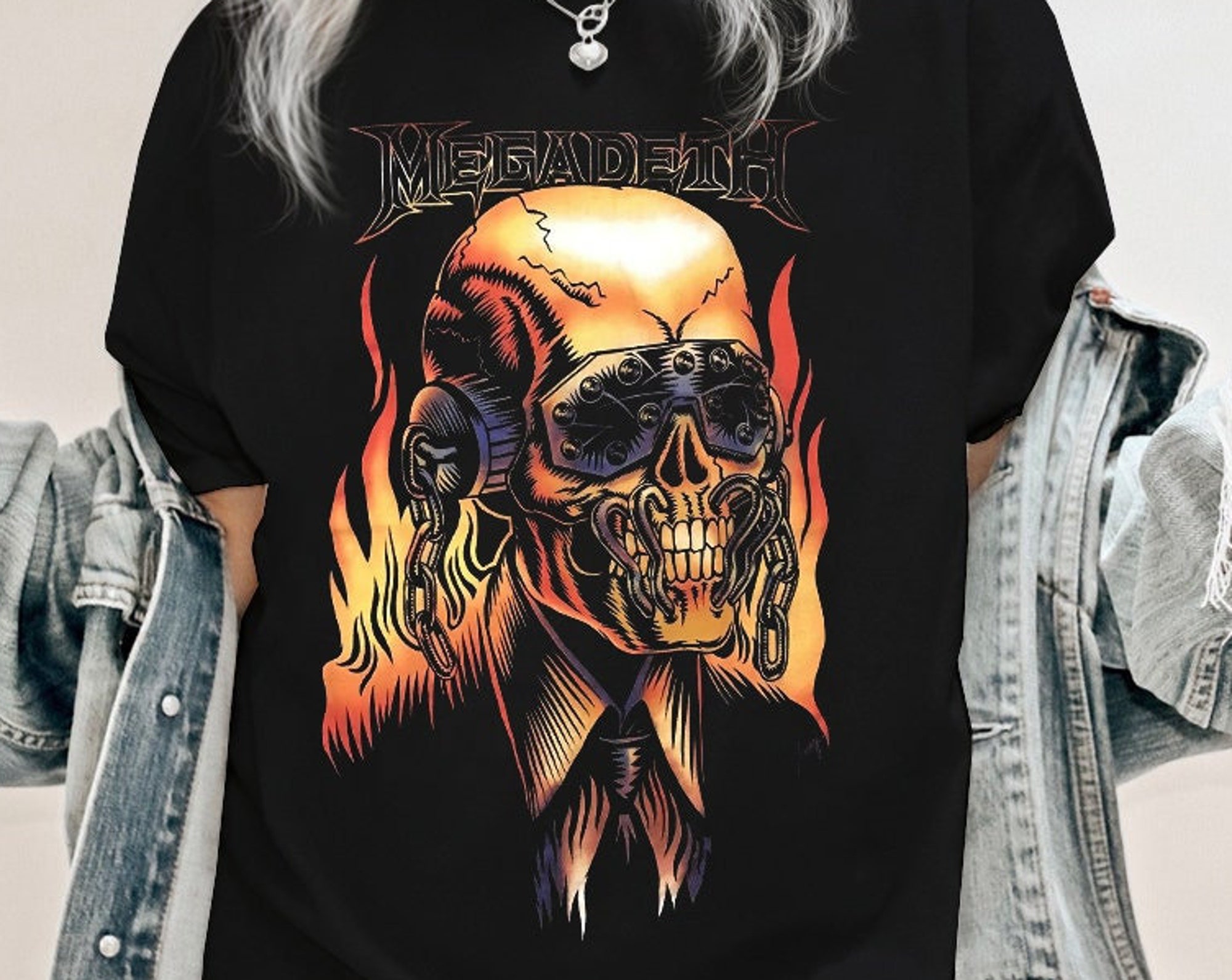 Discover Vintage Megadeth T-shirt, Megadeth Tee, Shirt For Megadeth Fan, Streetwear, Music Tour Merch, 2022 Band Tour Shirt