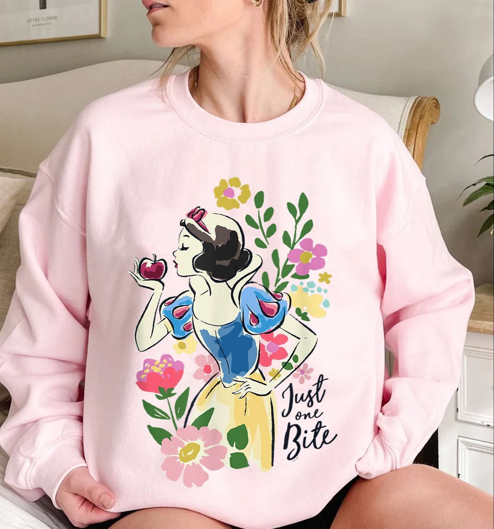 Just One Bite - Snow White Princess Sweatshirt, Snow White Princess Disney  Sweatshirt