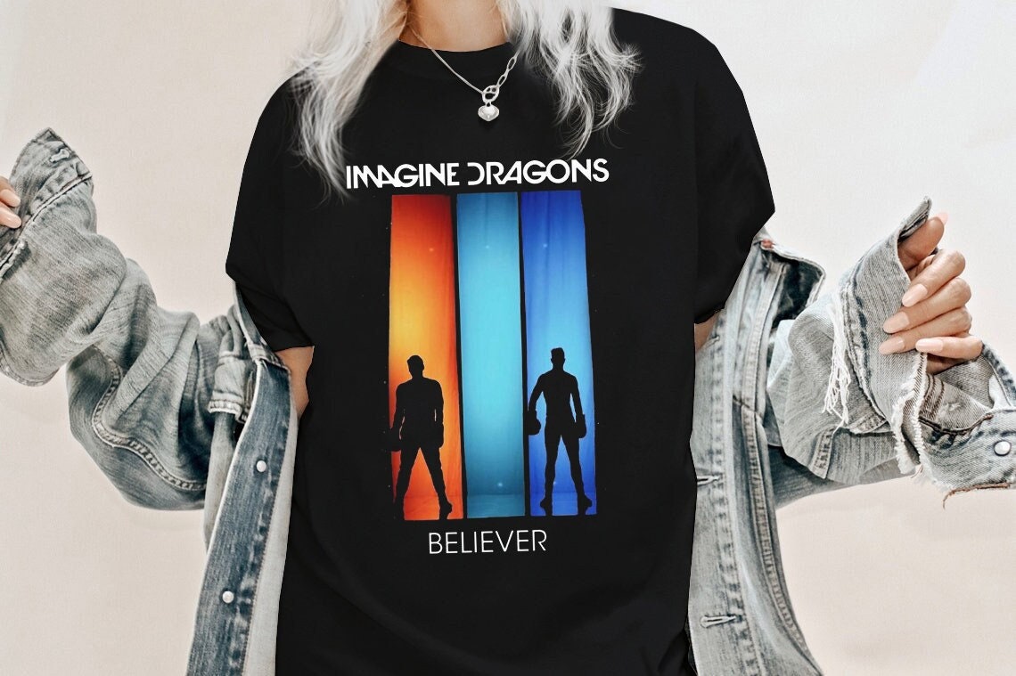 Believer Imagine Dragons World Tour 2023 Tshirt Imagine Etsy