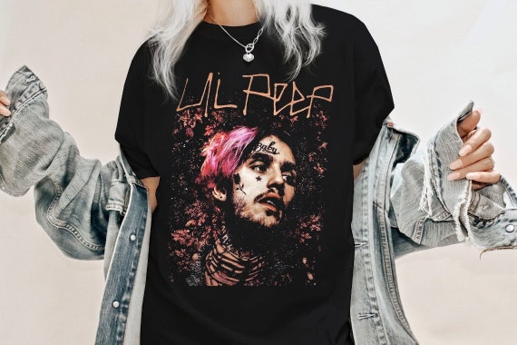 KittenLovesChu Lil Peep Shirt - Lil Peep Tshirt, Lil Peep Vintage Tshirt, Rap Hip Hop Tshirt, Lil Peep Merch, Streetwear, Shirt for Fan Lil Peep