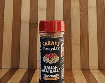 Italian Meatballs Seasoning | Pasta Seasoning Mix Gourmet Herbs & Spices | 5 oz. Bottle