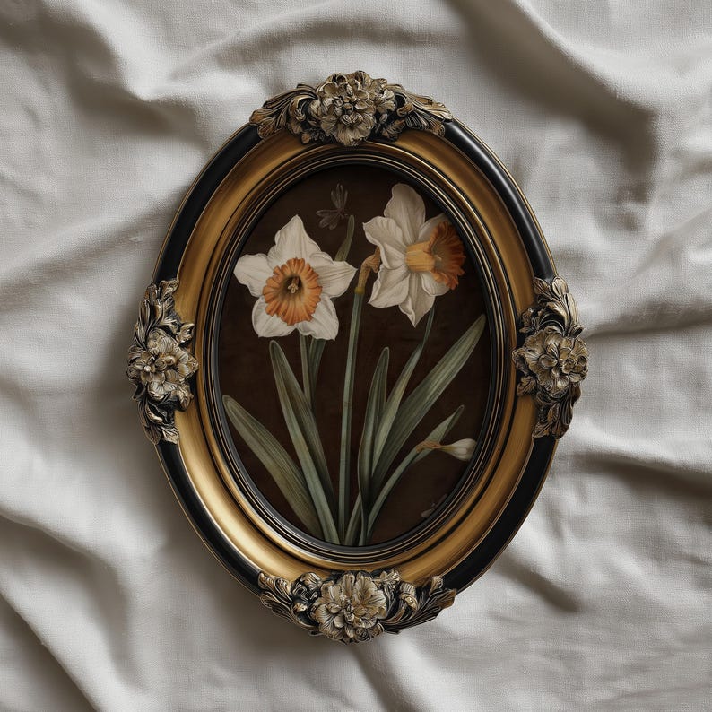 Mockup di cornice ovale dorata, esposizione di opere d'arte da parete ornate su tessuto, scena di cornice floreale antica, mockup di lusso minimalista, oggetto avanzato PSD JPG Photoshop immagine 2