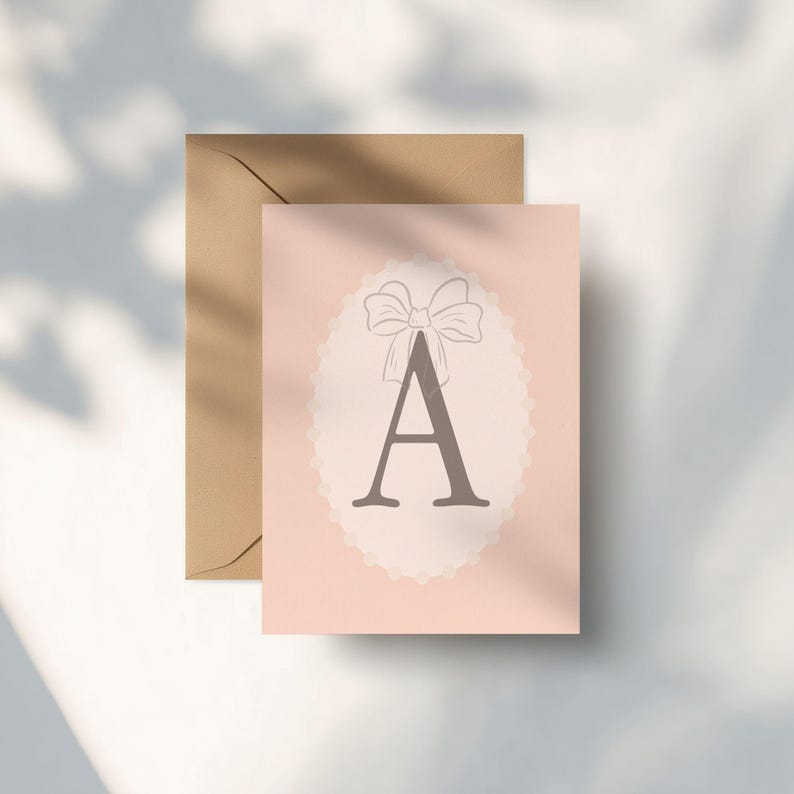 Simple Card & Brown Envelope Mockup, Minimal Stationery Mockup, Wedding Invite Mockup, Greeting Card Mockup, PSD JPG Photoshop Smart Object image 4