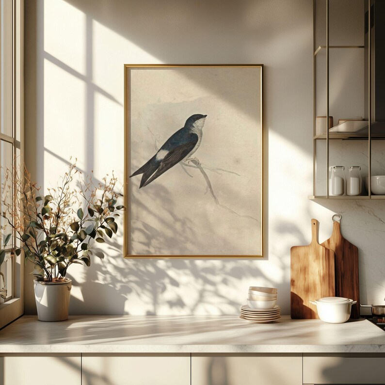 Gold Frame Mockup, Kitchen Poster Mockup, 2x3 Vertical Frame PSD for Photoshop, Smart Object JPG Art Display, Wall Mockup Template | 05 image 6