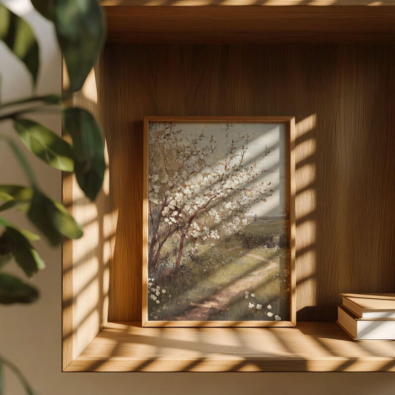 Houten frame videomodel PSD, posterhaspel verticaal frame met plantenschaduwen, geanimeerde minimale esthetische scène, JPG MP4 Photoshop Smart-object afbeelding 5