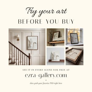 Gold Frame Mockup, Kitchen Poster Mockup, 2x3 Vertical Frame PSD for Photoshop, Smart Object JPG Art Display, Wall Mockup Template | 05 image 9