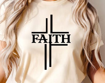 Faith Cross Shirt: Christian Graphic Tee