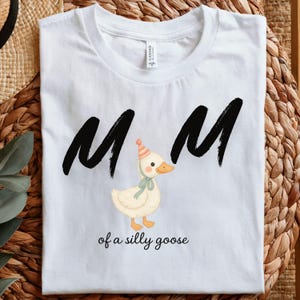 Silly Goose Birthday Shirt, 1st Birthday Family Matching Tee, Mama Goose Outfit, Funny Custom Name Shirt, Baby Party Tee