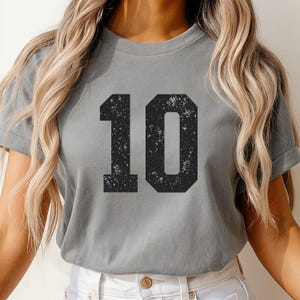 Custom Mascot Number Comfort Colors Shirt: Personalized Game Day Tee
